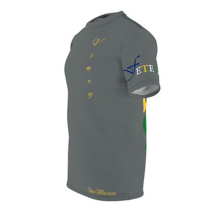 Land Of Soca Unisex Tee with Saint Vincent Flag - Various Sizes & Colors Available-Fete Massive