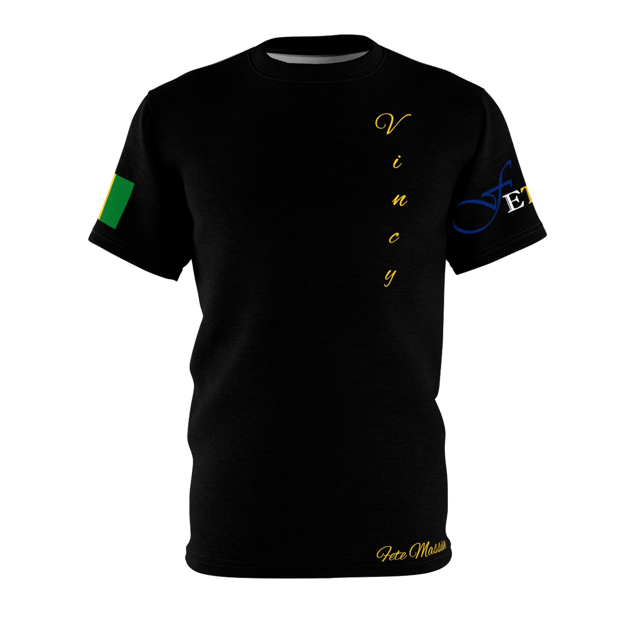 Land Of Soca Unisex Tee with Saint Vincent Flag - Various Sizes & Colors Available-Fete Massive