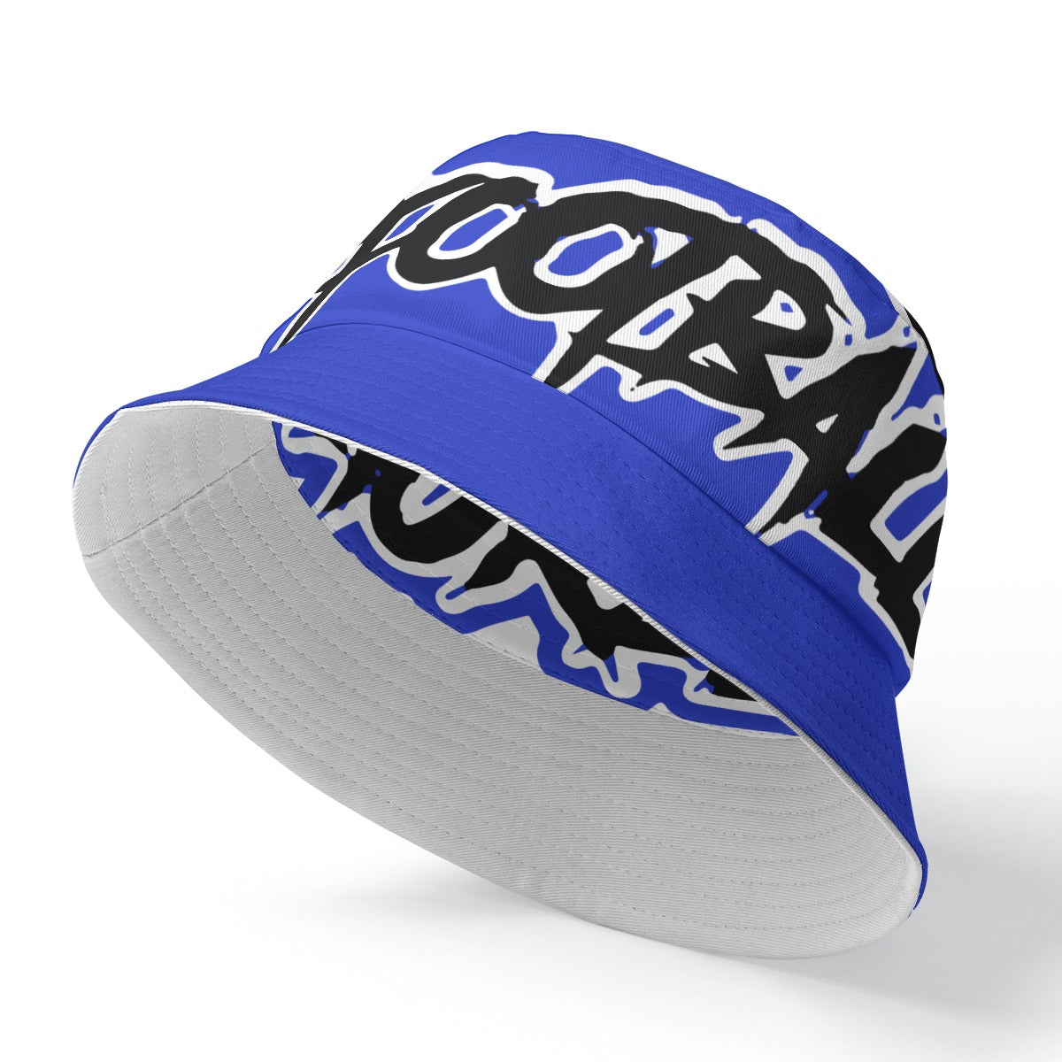 Laurel Wildcats Double-Sided Bucket Hat Blue & White
