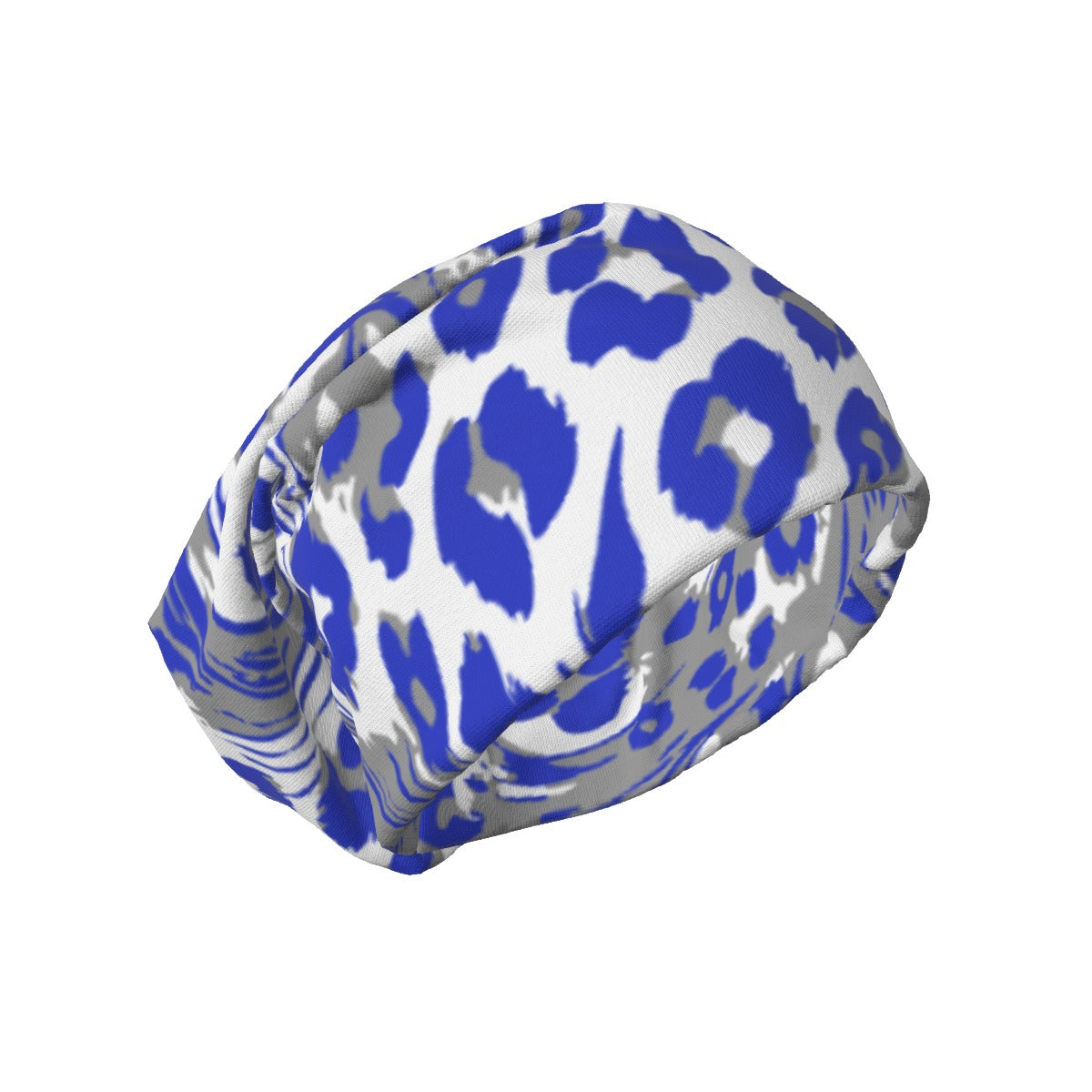 Laurel Wildcats Beanie Blue White & Grey Print