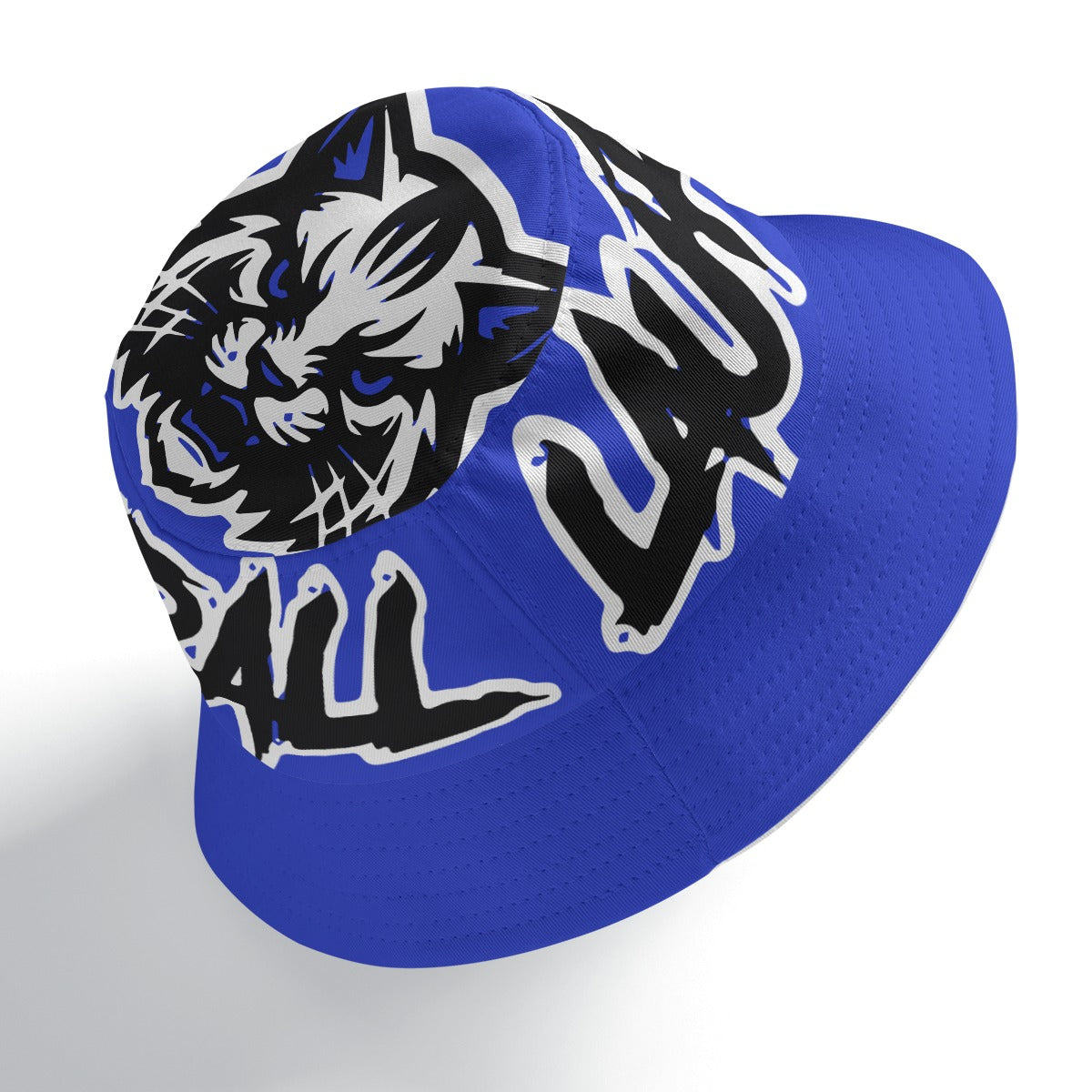 Laurel Wildcats Double-Sided Bucket Hat Blue & White