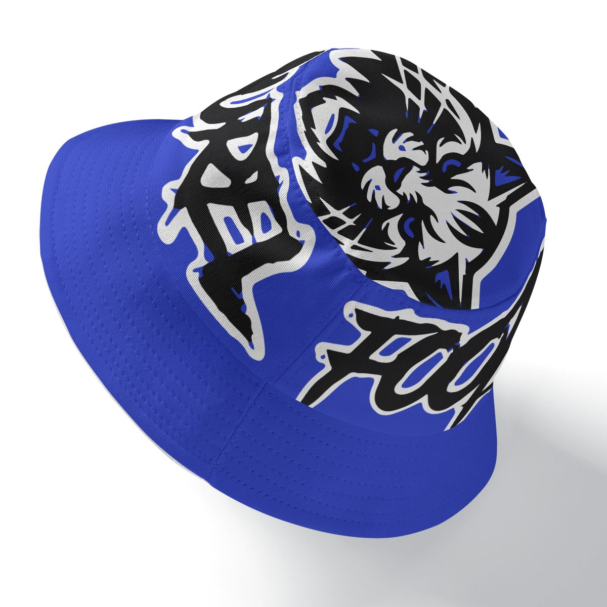 Laurel Wildcats Double-Sided Bucket Hat Blue & White