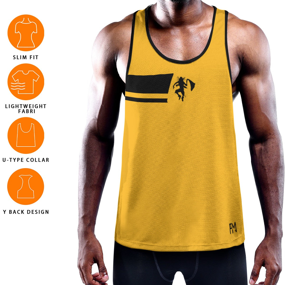 Men's Slim Y-Back Muscle Tank Top