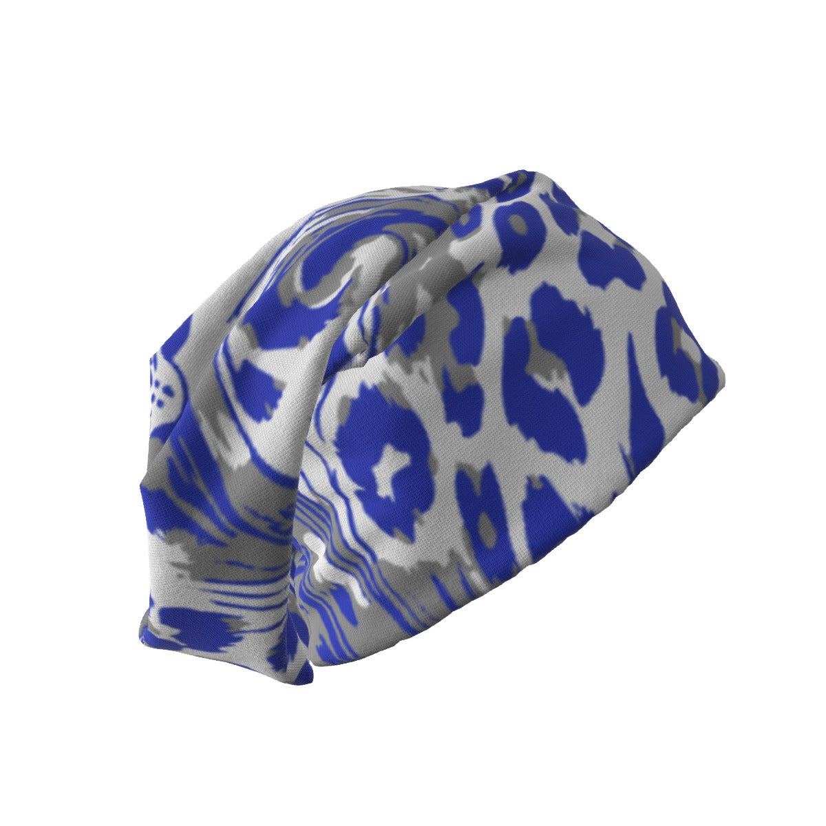 Laurel Wildcats Beanie Blue White & Grey Print