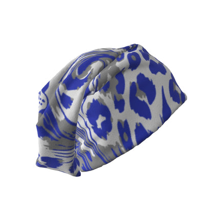 Laurel Wildcats Beanie Blue White & Grey Print