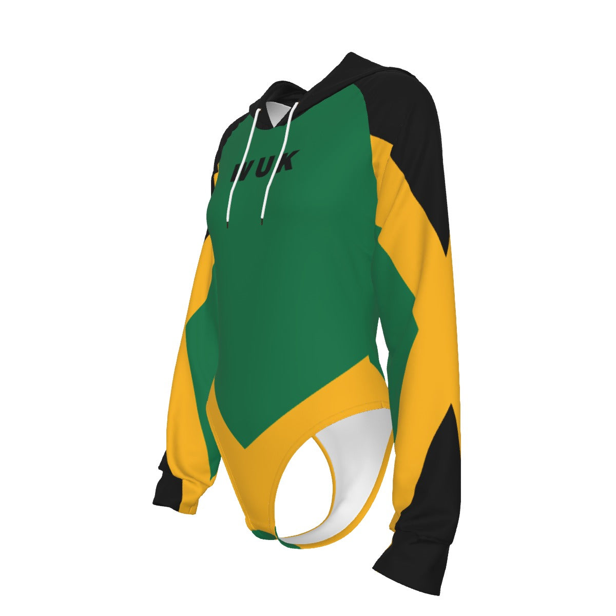Raglan Sleeve Hooded Bodysuit