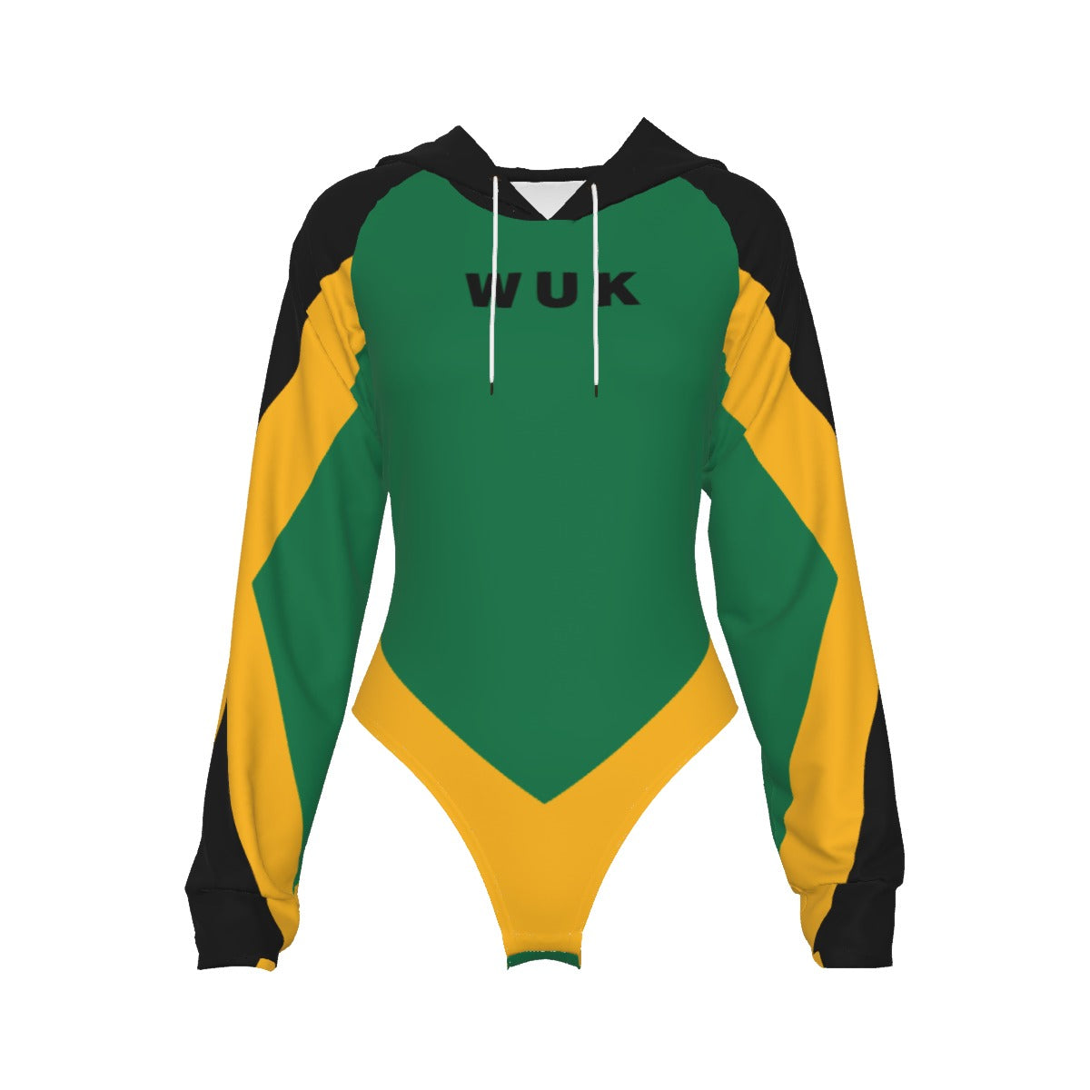 Raglan Sleeve Hooded Bodysuit