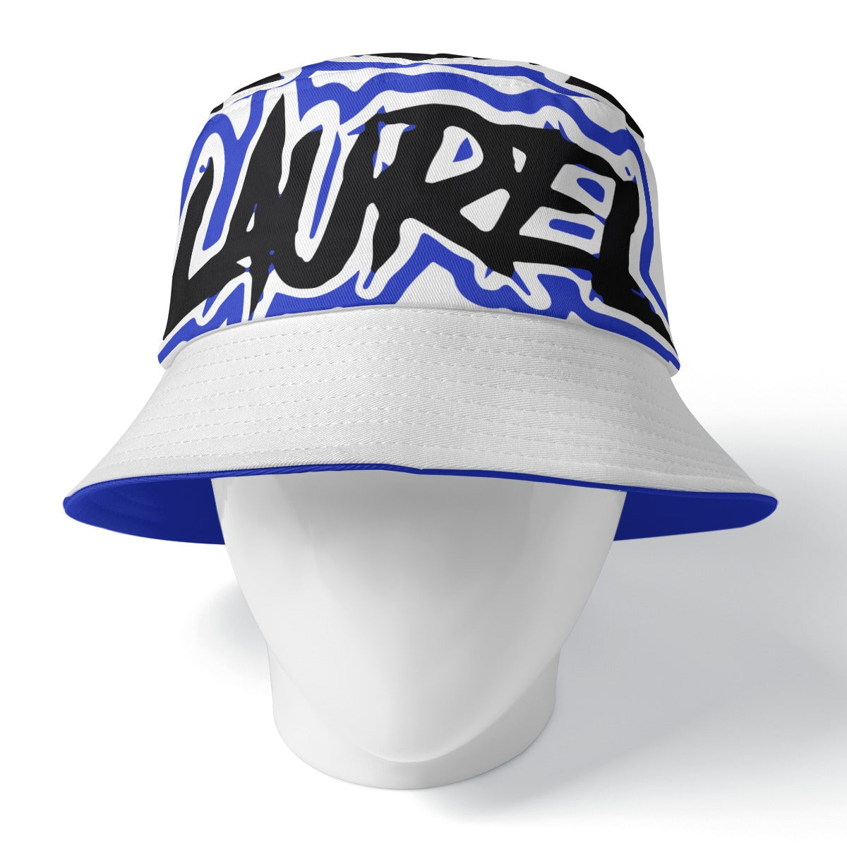 Laurel Wildcats Double-Sided Bucket Hat Blue & White
