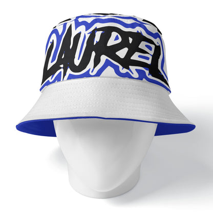 Laurel Wildcats Double-Sided Bucket Hat Blue & White