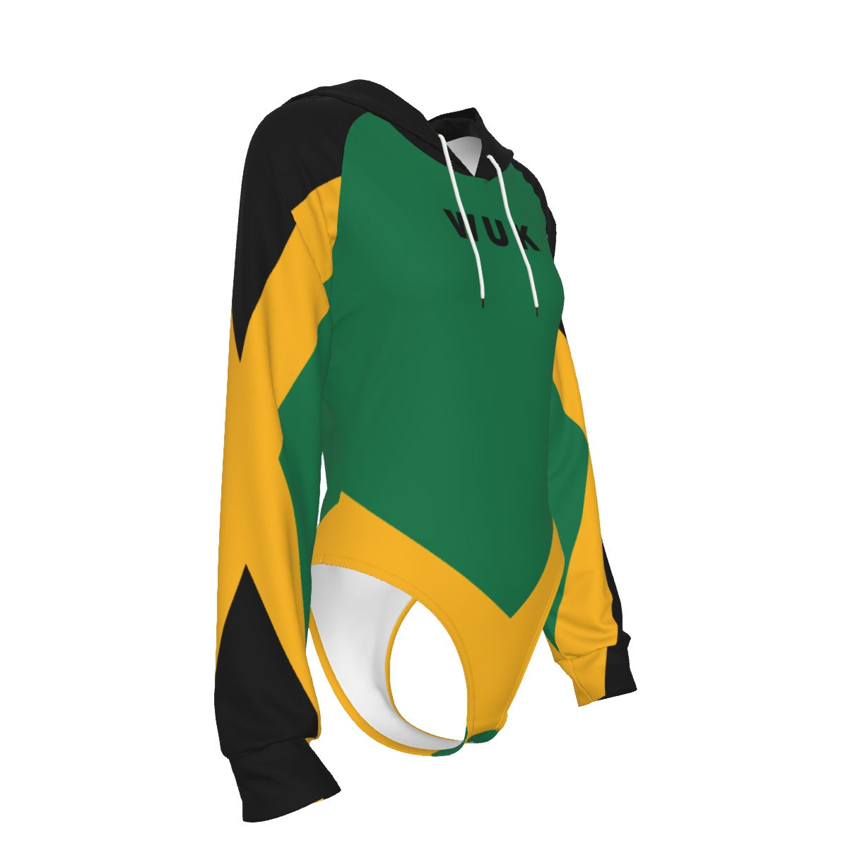 Raglan Sleeve Hooded Bodysuit