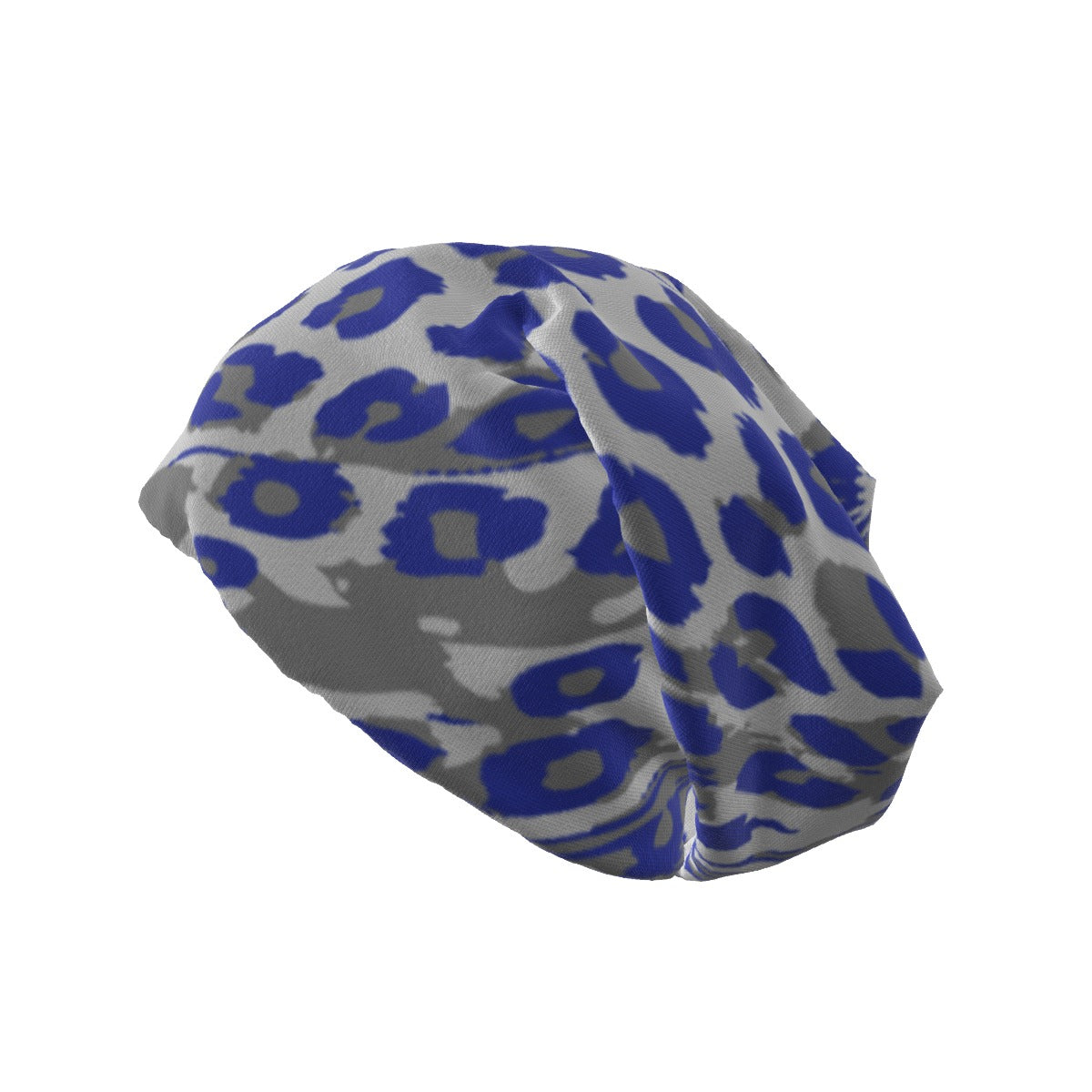 Laurel Wildcats Beanie Blue White & Grey Print