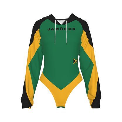Raglan Sleeve Hooded Bodysuit
