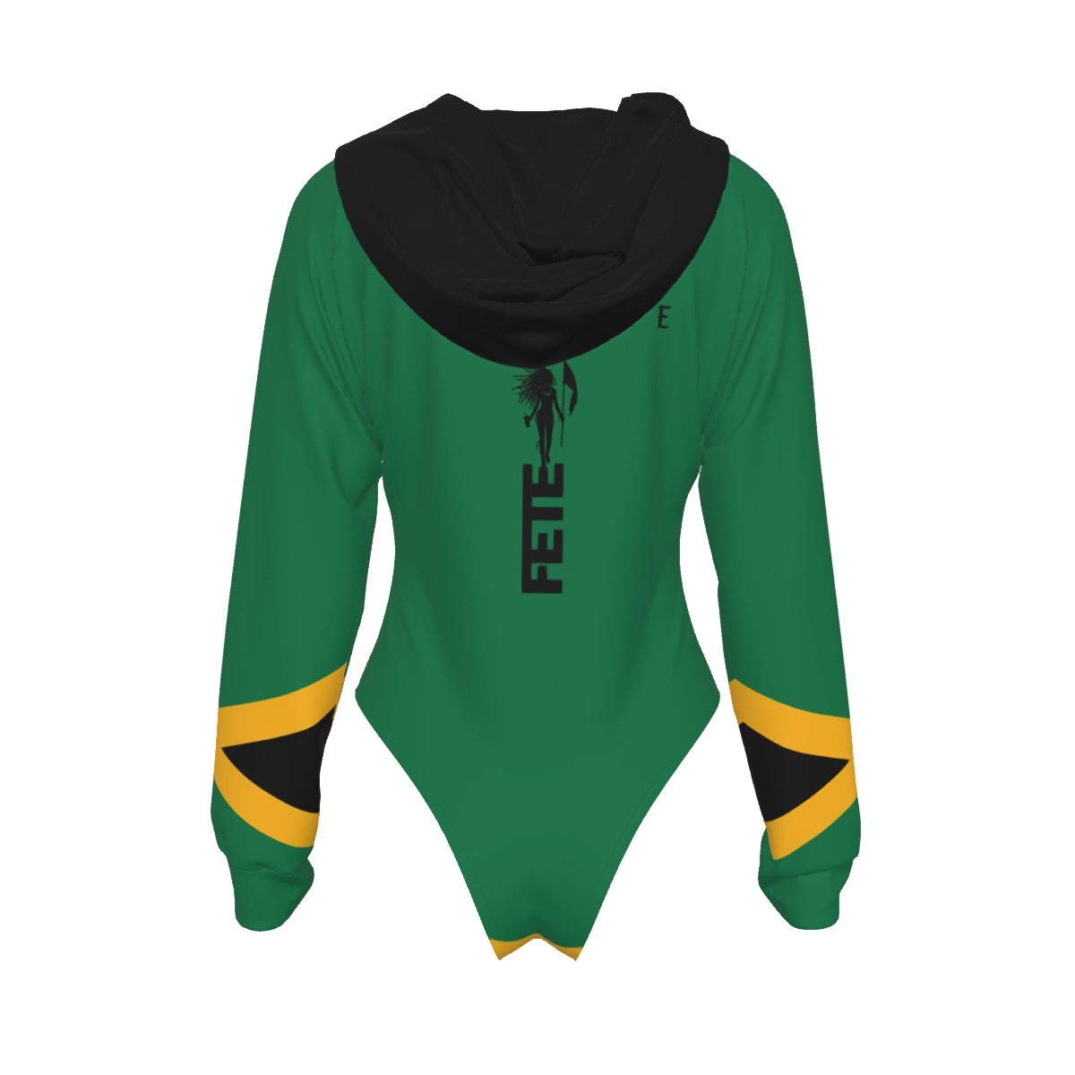 Women's Raglan Sleeve Hooded Bodysuit
