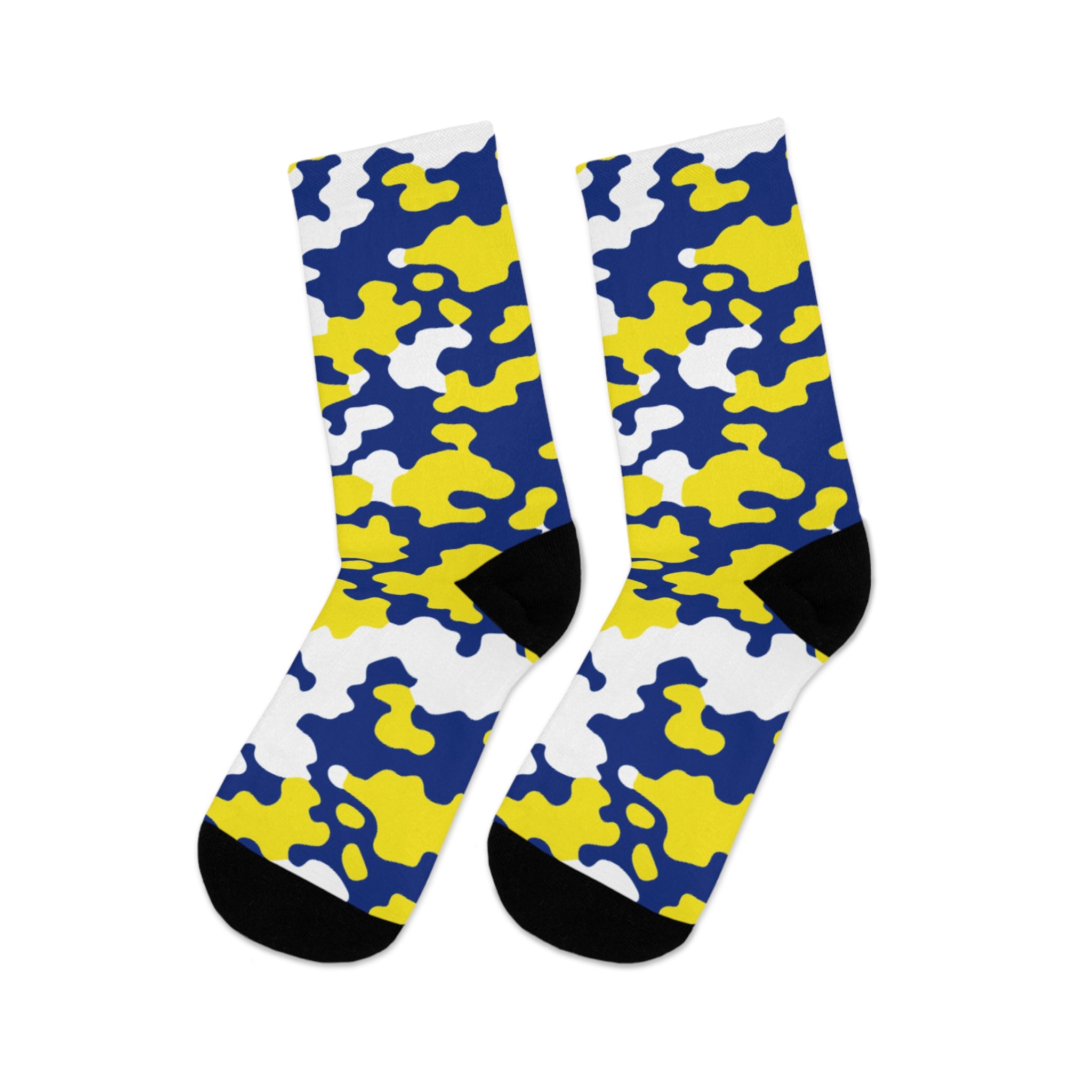 Curacao Flag CAMO Poly Socks-Fete Massive