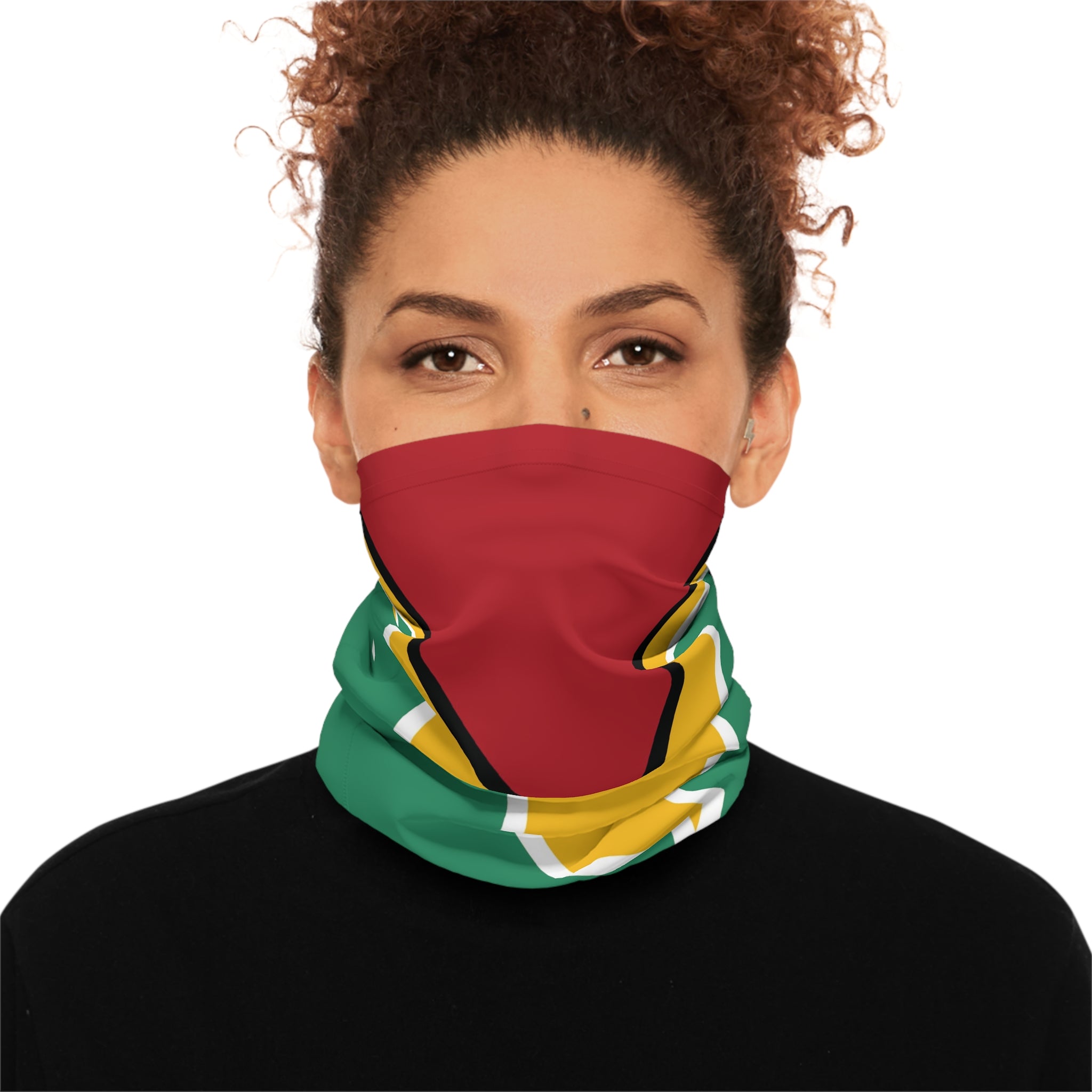 High Quality Guyana Flag Lightweight Neck Gaiter-Fete Massive