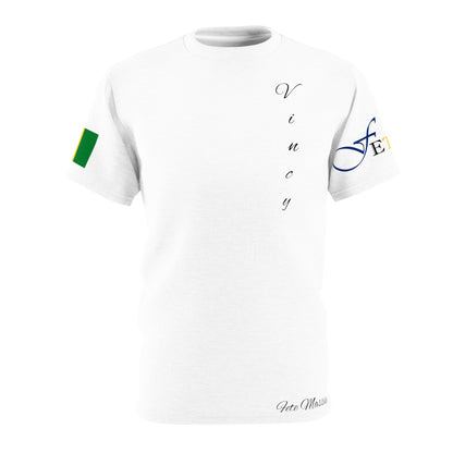 Vincy Feteran Unisex Tee W Saint Vincent Flag-Fete Massive