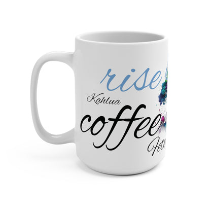 Rise and shine blue - Fete Massive Coffee Mug 15oz-Fete Massive
