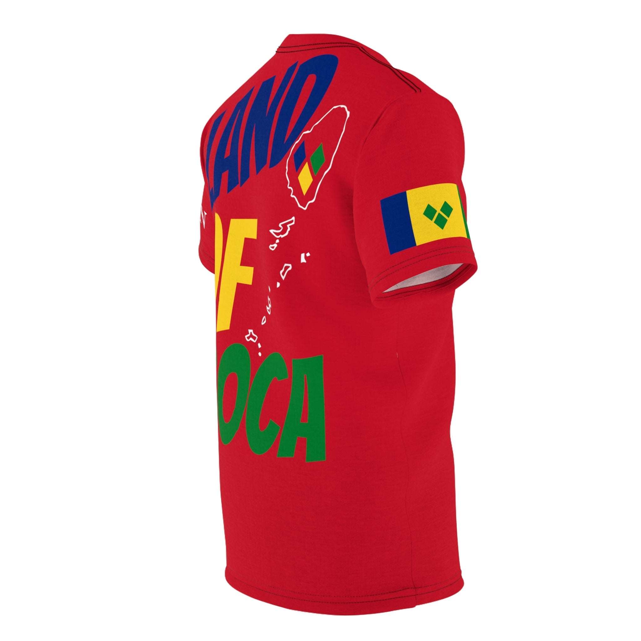 Land Of Soca Unisex Tee with Saint Vincent Flag - Various Sizes & Colors Available-Fete Massive