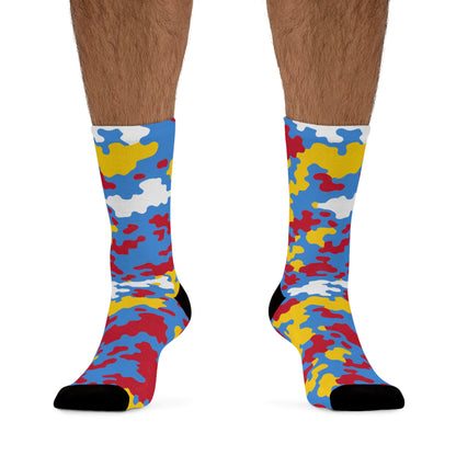 Aruba Flag CAMO Poly Socks-Fete Massive