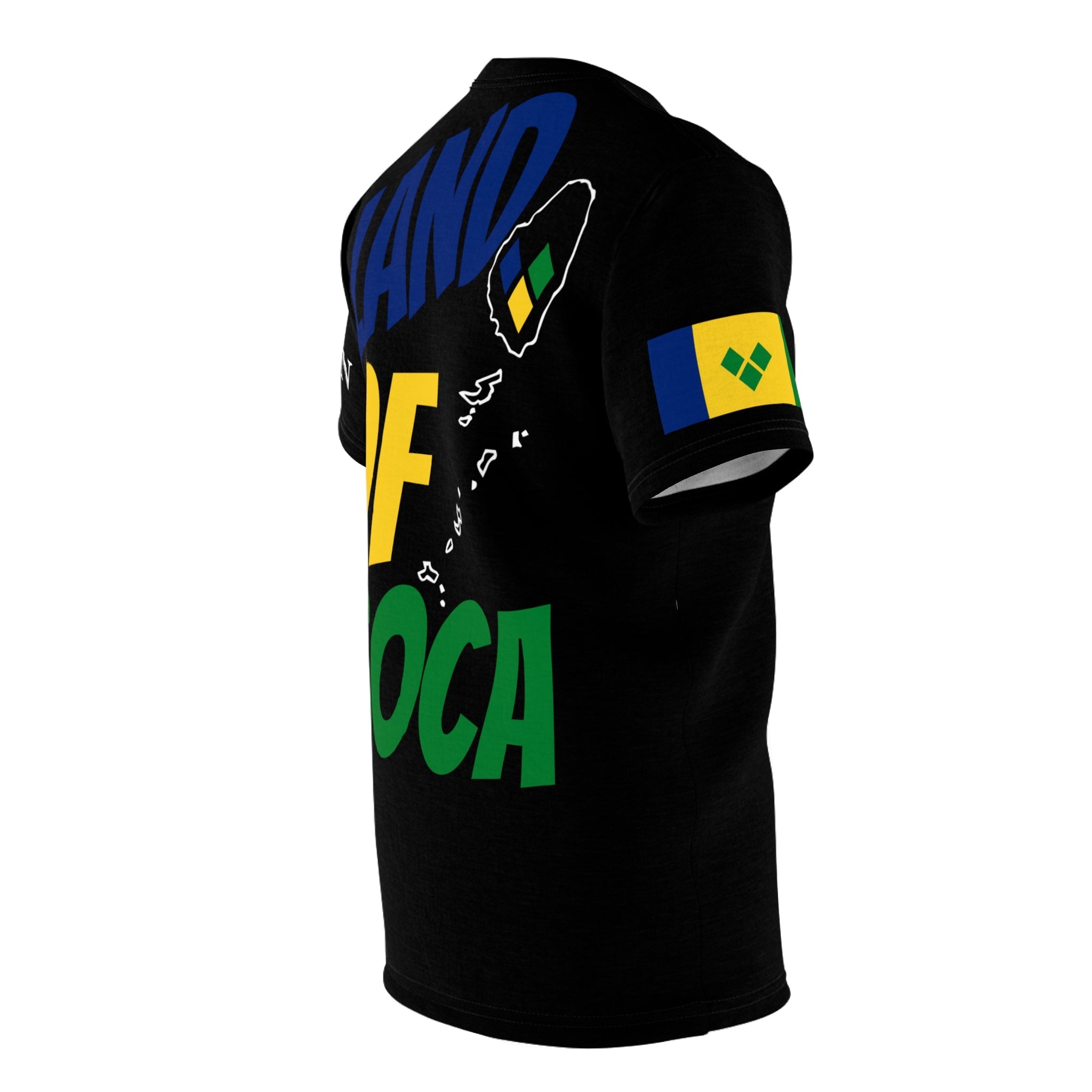Land Of Soca Unisex Tee with Saint Vincent Flag - Various Sizes & Colors Available-Fete Massive