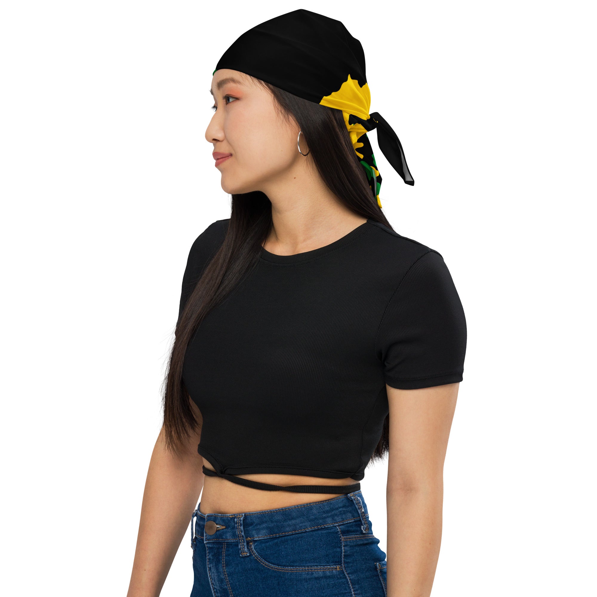 Jamaica Island & Flag CAMO print bandana-Fete Massive