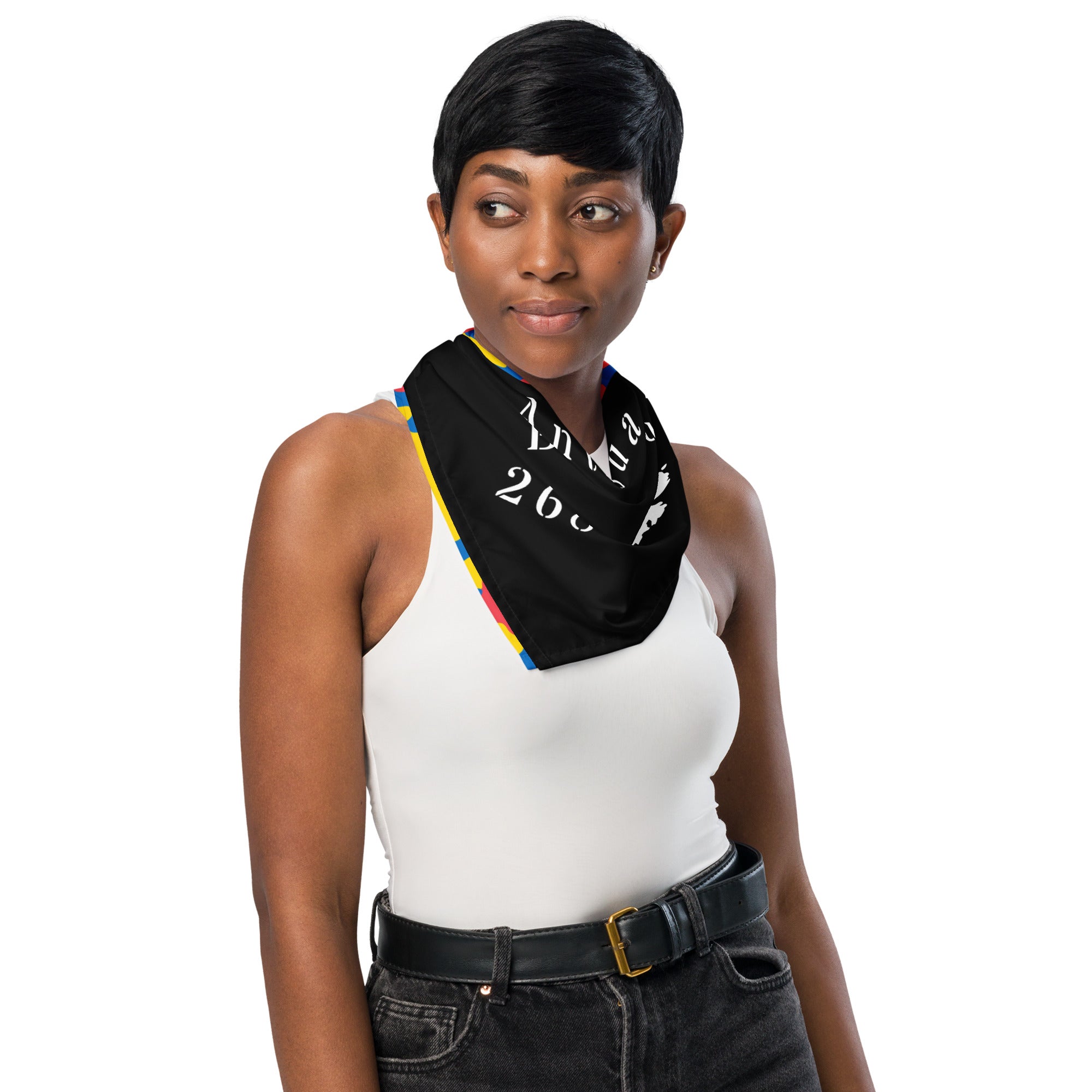 Antigua & Barbuda Island & Flag CAMO print bandana-Fete Massive