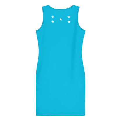 Rotan/Honduras Bodycon dress (Blue)-Fete Massive