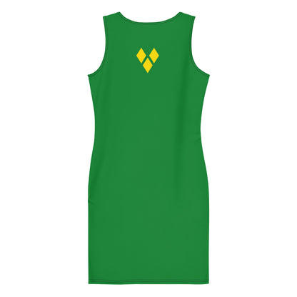 St. Vincent Bodycon dress (Green)-Fete Massive