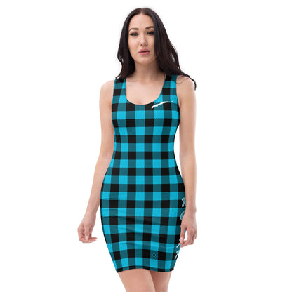 Rotan/Honduras Buffalo Plaid Bodycon dress-Fete Massive