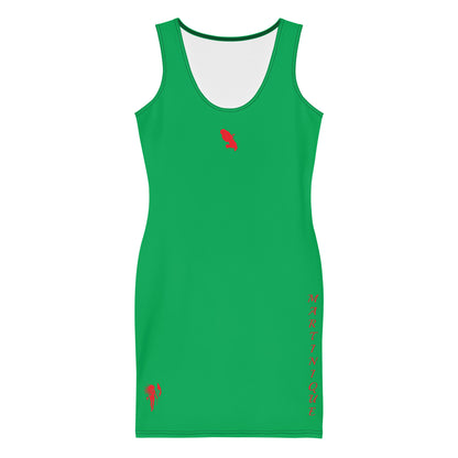 Martinique Bodycon dress (Green)-Fete Massive