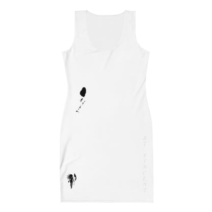 St. Vincent Bodycon dress (white)-Fete Massive