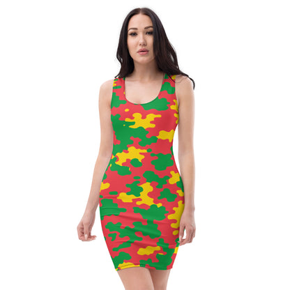 Grenada CAMO Bodycon dress-Fete Massive