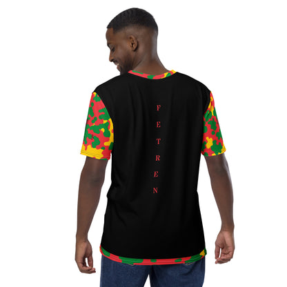 Grenada Fetren CAMO (Full Sleeve) Men's t-shirt (Black)-Fete Massive