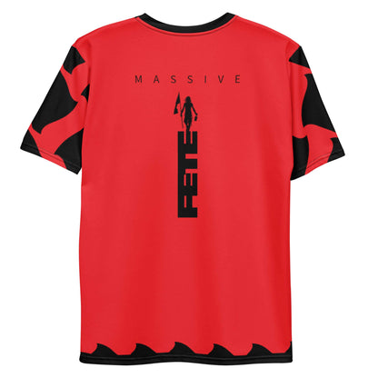 Antigua & Barbuda Off Script Men's t-shirt (Red)-Fete Massive