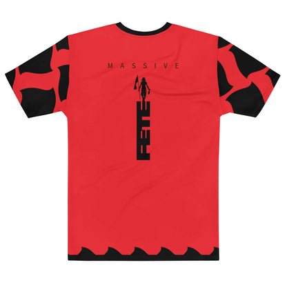 Antigua & Barbuda Off Script Men's t-shirt (Red)-Fete Massive