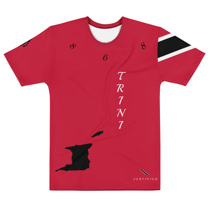 Trinidad Fetren Men's t-shirt (red)-Fete Massive