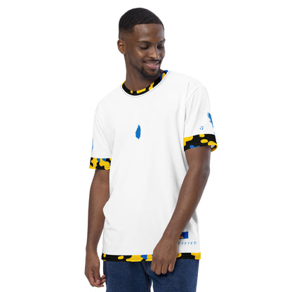 St. Lucia CAMO Fetren Men's t-shirt (White)-Fete Massive