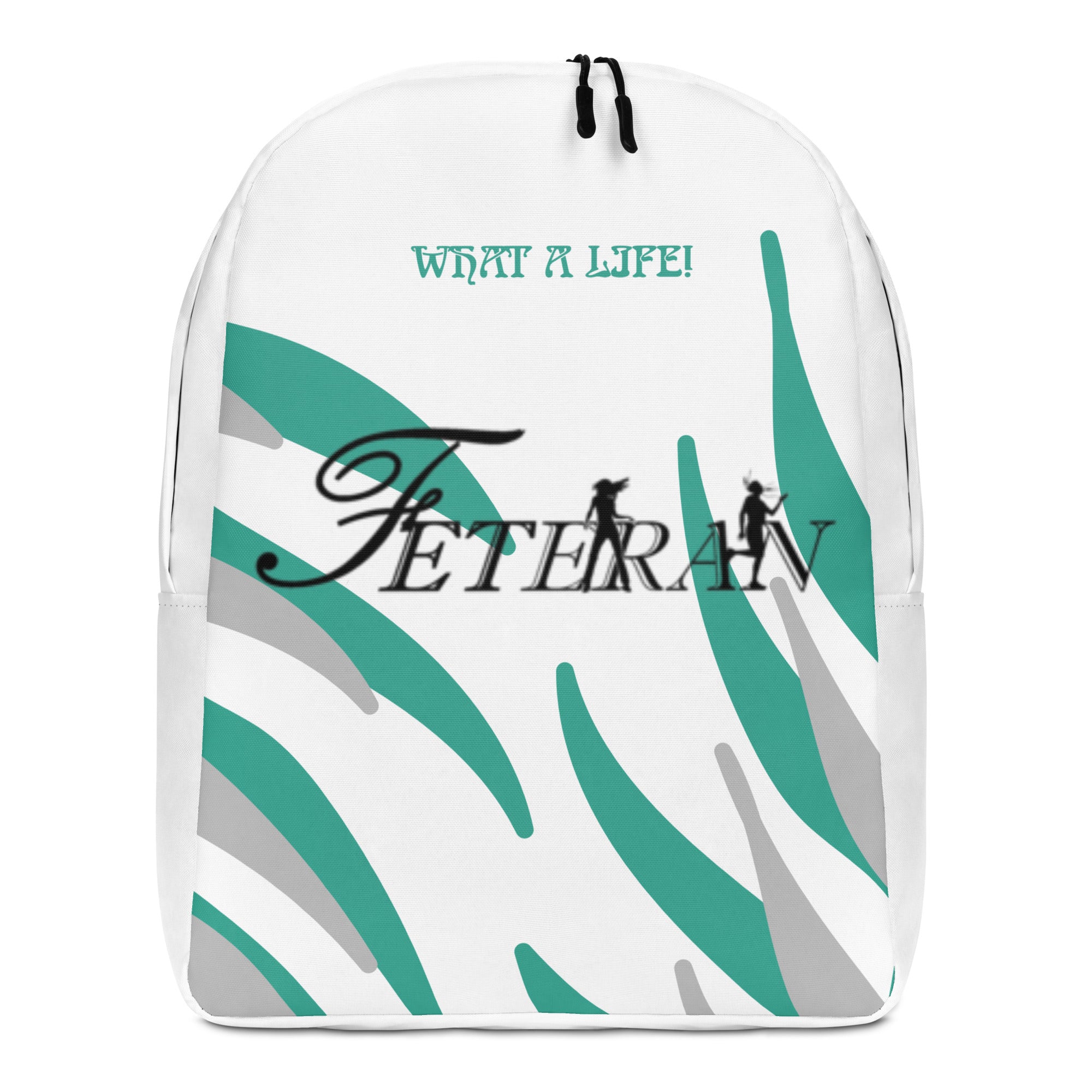 Feteran Blue & Silver Minimalist Backpack-Fete Massive