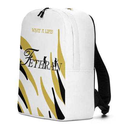 Feteran Black & Gold Minimalist Backpack-Fete Massive