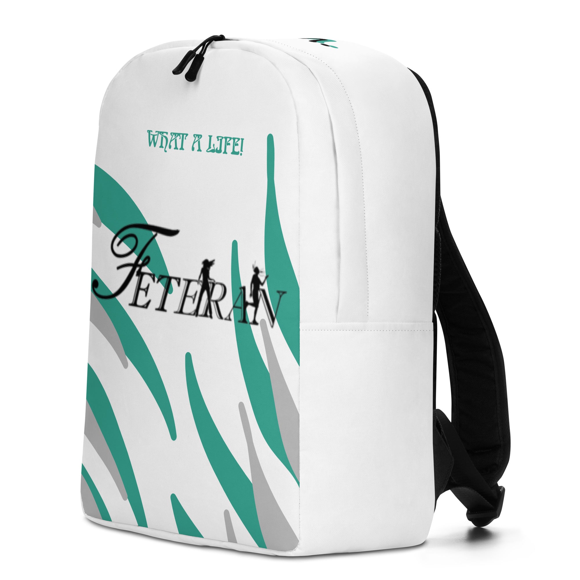Feteran Blue & Silver Minimalist Backpack-Fete Massive
