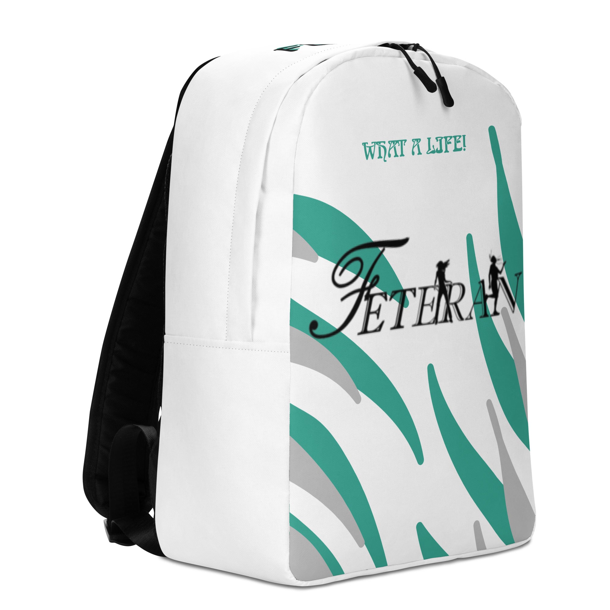 Feteran Blue & Silver Minimalist Backpack-Fete Massive