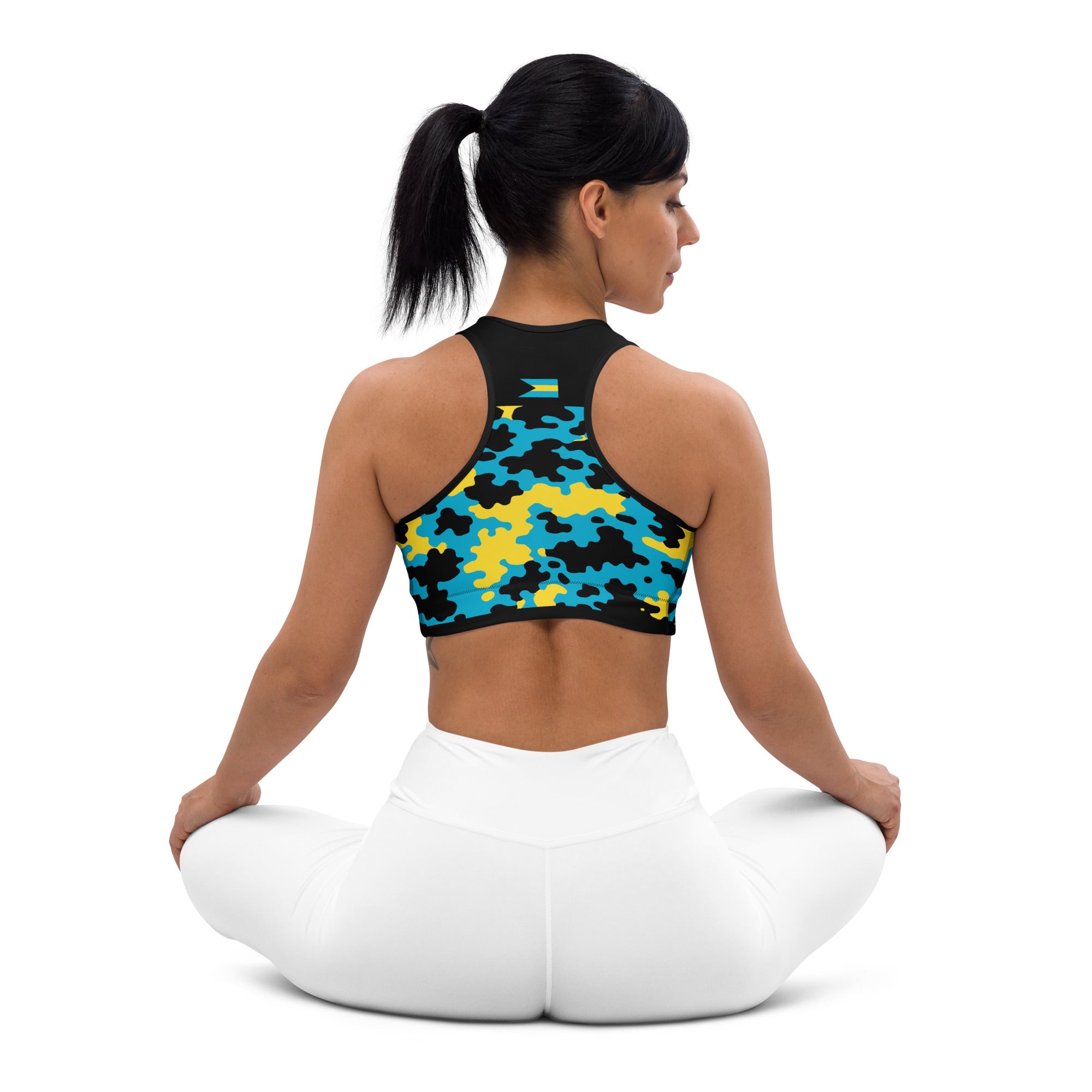 Bahamas CAMO Padded Sports Bra-Fete Massive