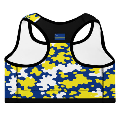 Curacao CAMO Padded Sports Bra-Fete Massive