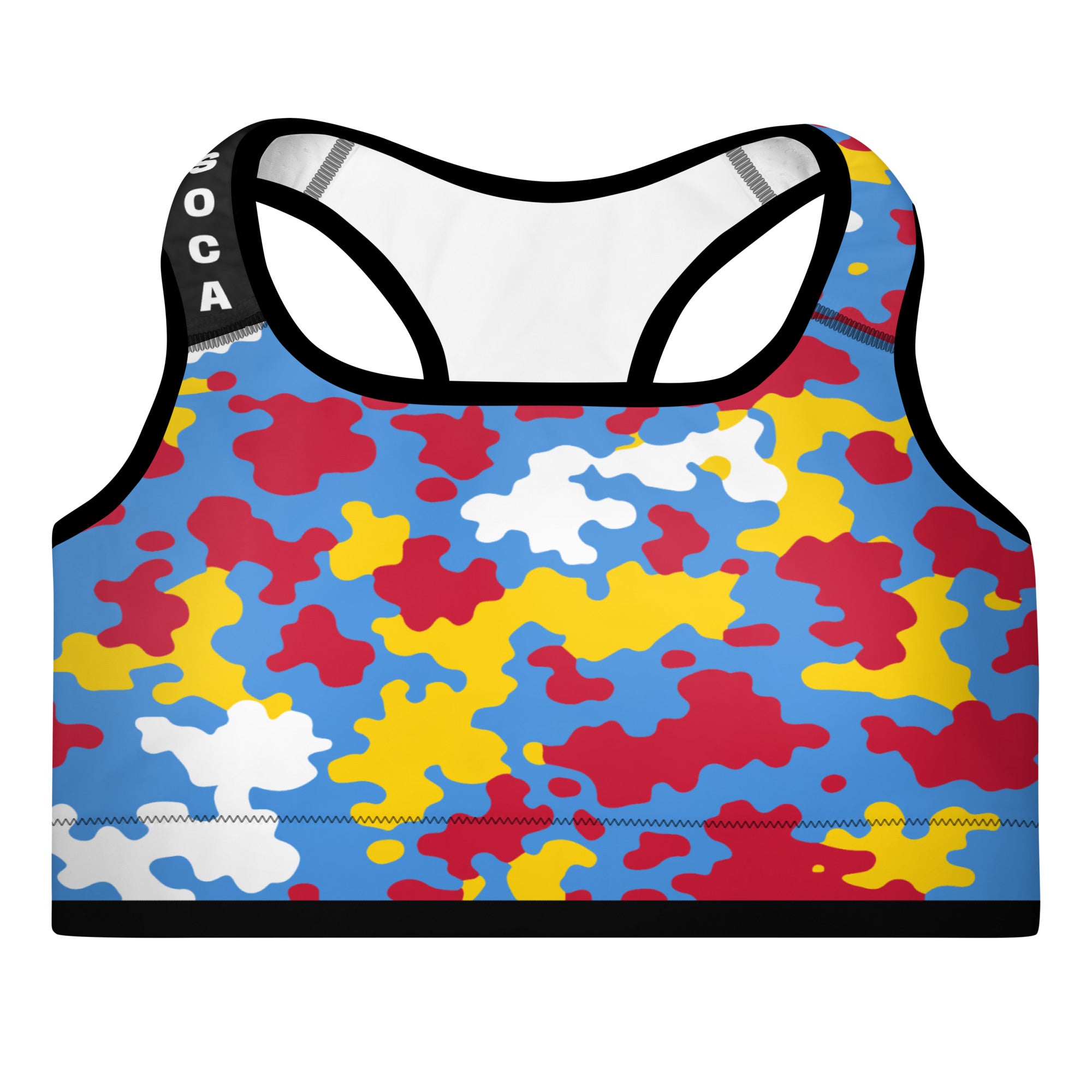 Aruba CAMO Padded Sports Bra-Fete Massive