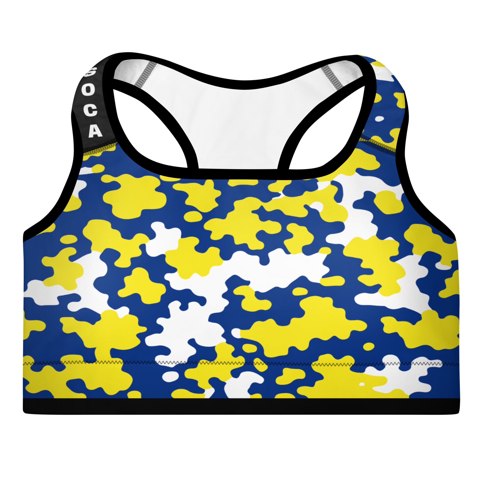 Curacao CAMO Padded Sports Bra-Fete Massive