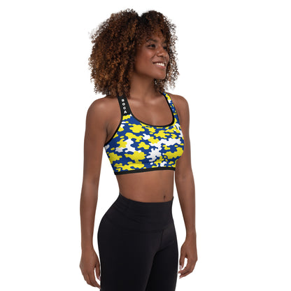 Curacao CAMO Padded Sports Bra-Fete Massive