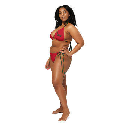 Love Rose String Bikini Set with UPF 50+ and Removable Padding (Multiple colors & Sizes included)-Fete Massive