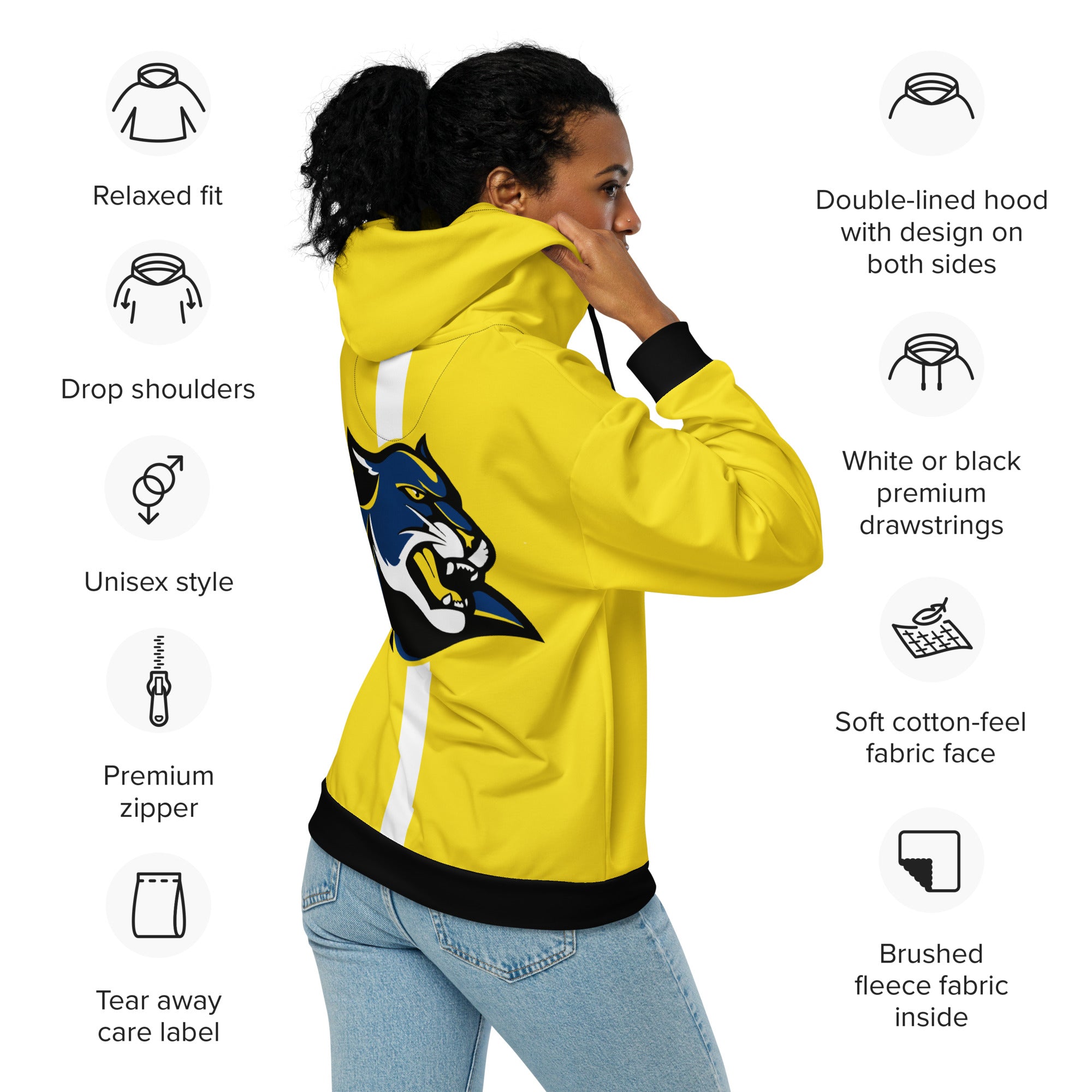 Unisex zip hoodie-Fete Massive