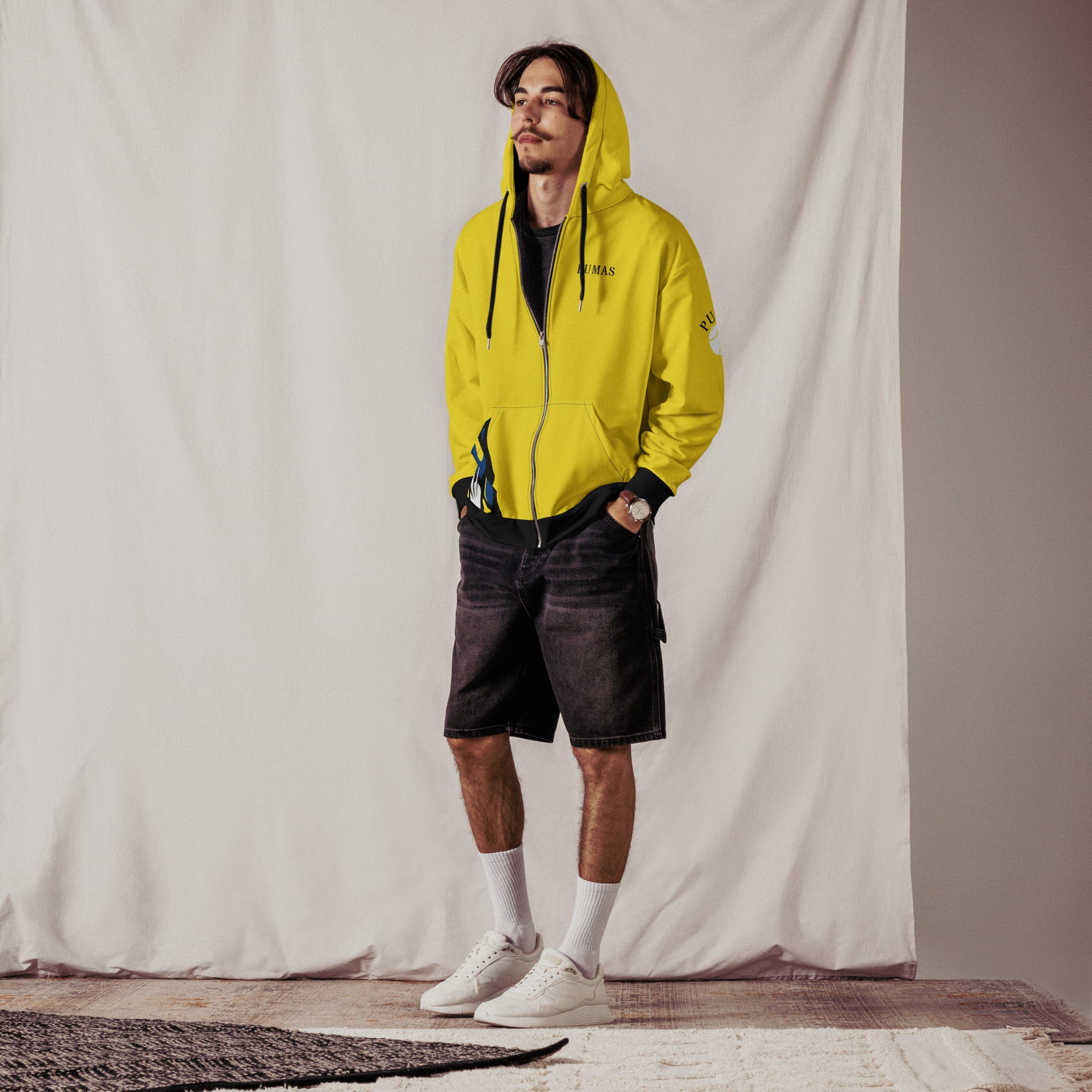 Unisex zip hoodie-Fete Massive
