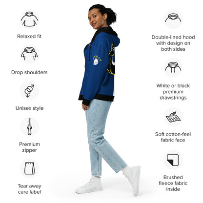 Unisex zip hoodie-Fete Massive